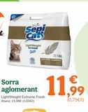 Oferta de Arena para gatos por 11,99€ en TiendAnimal