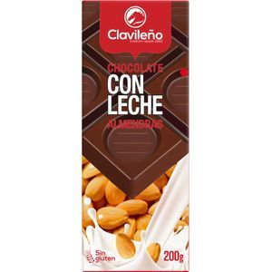 Oferta de Chocolate con Leche y Almendras Tableta 200G por 1,79€ en Hiperber
