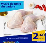 Oferta de Muslos de pollo por 2,4€ en 5 Océanos