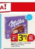Oferta de Milka  ANTES 89 AHORA  389  Bombón vainilla y chocolate Milka pack 3x659 (1kg: 190 €)  MAS BABATO  en Supermercados Charter