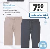 Oferta de Pantalones Livergy por 7,99€ en Lidl