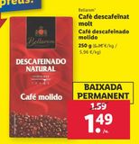 Oferta de Café descafeinado Bellarom por 1,49€ en Lidl