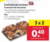 Oferta de Croissants de chocolate por 0,59€ en Lidl