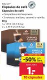 Oferta de Cápsulas de café Bellarom por 1,99€ en Lidl