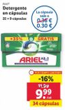 Oferta de Detergente en cápsulas Ariel por 9,99€ en Lidl