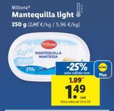 Oferta de Mantequilla Milbona por 1,49€ en Lidl