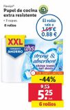 Oferta de Papel de cocina Floralys por 5,25€ en Lidl