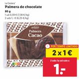 Oferta de Palmeras de chocolate La Cestera por 0,59€ en Lidl