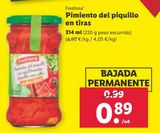 Oferta de Pimientos del piquillo Freshona por 0,89€ en Lidl