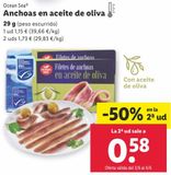 Oferta de Anchoas en aceite ocean sea por 1,15€ en Lidl