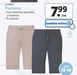 Oferta de Pantalones Livergy por 7,99€ en Lidl