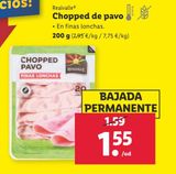 Oferta de Chopped de pavo Realvalle por 1,55€ en Lidl