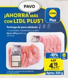 Oferta de Pechuga de pavo por 4,19€ en Lidl