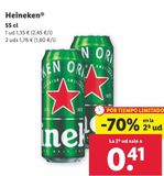 Oferta de Cerveza Heineken por 1,35€ en Lidl