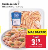 Oferta de Gambas cocidas por 3,19€ en Lidl