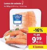 Oferta de Lomos de salmón por 9,99€ en Lidl