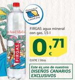 Oferta de Agua Firgas por 0,71€ en HiperDino