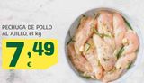 Oferta de Pechuga de pollo por 7,49€ en HiperDino
