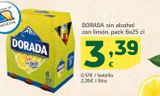 Oferta de Cerveza sin alcohol dorada por 3,39€ en HiperDino