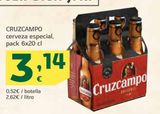 Oferta de Cerveza especial Cruzcampo por 3,14€ en HiperDino