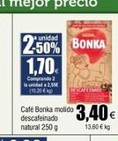 Oferta de Café descafeinado Bonka en Froiz