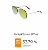 Oferta de Zadig & Voltaire SZV149  70% DTO  53.70 €  479,00 €  por 5370€ en General Óptica