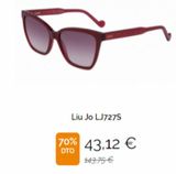 Oferta de Liu Jo LJ727S  70% 43,12 €  DTO  443.75 €  por 43,12€ en General Óptica