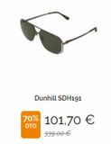 Oferta de Dunhill SDH191  70% 101,70 €  DTO  339.00 €  por 101,7€ en General Óptica