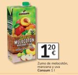 Oferta de Zumo de melocotón Consum por 1,2€ en Consum