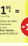 Oferta de Zumo de piña Don Simón por 1,95€ en Consum