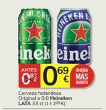 Oferta de Cerveza holandesa Heineken por 0,69€ en Consum