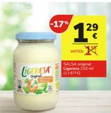 Oferta de Salsas Ligeresa por 1,29€ en Consum