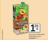 Oferta de Consum  MELOCOTON  CARSHANE  1²%  Zumo de melocotón manzana y uva  Consum 11  en Consum