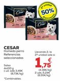 Oferta de Comida para perros Cesar por 3,49€ en Kiwoko