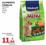 Oferta de Comida para conejos Vitakraft por 11,99€ en Kiwoko