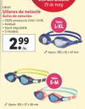 Oferta de Gafas de natación Crivit por 2,99€ en Lidl