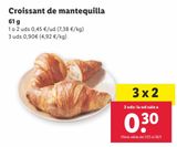 Oferta de Croissants de mantequilla por 0,45€ en Lidl
