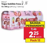 Oferta de Yogur líquido Milbona por 2,25€ en Lidl