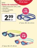 Oferta de Gafas de natación Crivit por 2,99€ en Lidl
