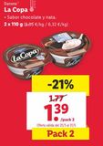 Oferta de Copa chocolate Danone por 1,39€ en Lidl