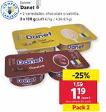 Oferta de Danet chocolate Danone por 1,19€ en Lidl
