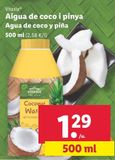 Oferta de Agua de coco Vitasia por 1,29€ en Lidl