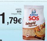 Oferta de Arroz integral Sos por 1,79€ en Supermercats Jespac