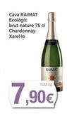 Oferta de Cava RAIMAT Ecologic  brut nature 75 cl Chardonnay- Xarel·lo  RAIMAT  en Supermercats Jespac