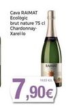 Oferta de Cava RAIMAT Ecologic  brut nature 75 cl Chardonnay- Xarel·lo  RAIMAT  en Keisy
