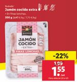 Oferta de Jamón cocido extra Realvalle por 1,55€ en Lidl