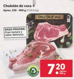 Oferta de Chuleta de vaca por 7,2€ en Lidl