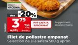 Oferta de Filetes de pollo empanado Dia por 3,79€ en Dia Concept