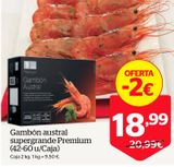 Oferta de Gambones Premium por 18,99€ en La Sirena