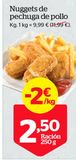 Oferta de Nuggets de pollo por 2,5€ en La Sirena